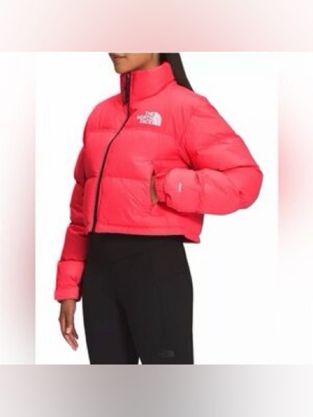 The North Face Nuptse Coral Hot Pink Puffer Jacket - Picture 4 of 12